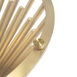 CCF2588-BS 90cm Glass Coffee Table - Brushed Gold Base - Furniture Castle