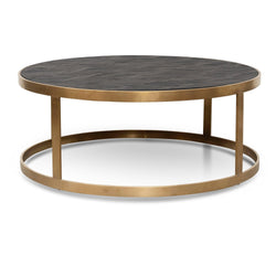 CCF2794-NI - Coffee Table - Black - Golden Base - Furniture Castle