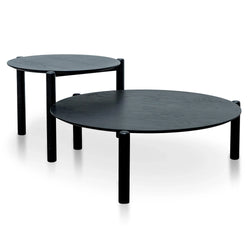 CCF2816-KD-CF2817-KD - Nest of Coffee tables - Black - Furniture Castle