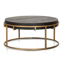 CCF2933-NI 100cm Round Coffee Table - Golden - Furniture Castle