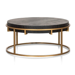 CCF2933-NI 100cm Round Coffee Table - Golden - Furniture Castle