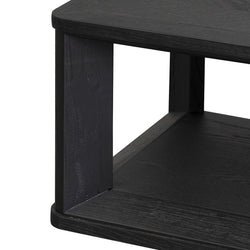 CCF6084-CH Square ELM Coffee Table - Black - Furniture Castle