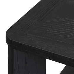 CCF6084-CH Square ELM Coffee Table - Black - Furniture Castle