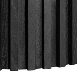 CCF6419-CN 90cm Wooden Round Coffee Table - Black - Furniture Castle