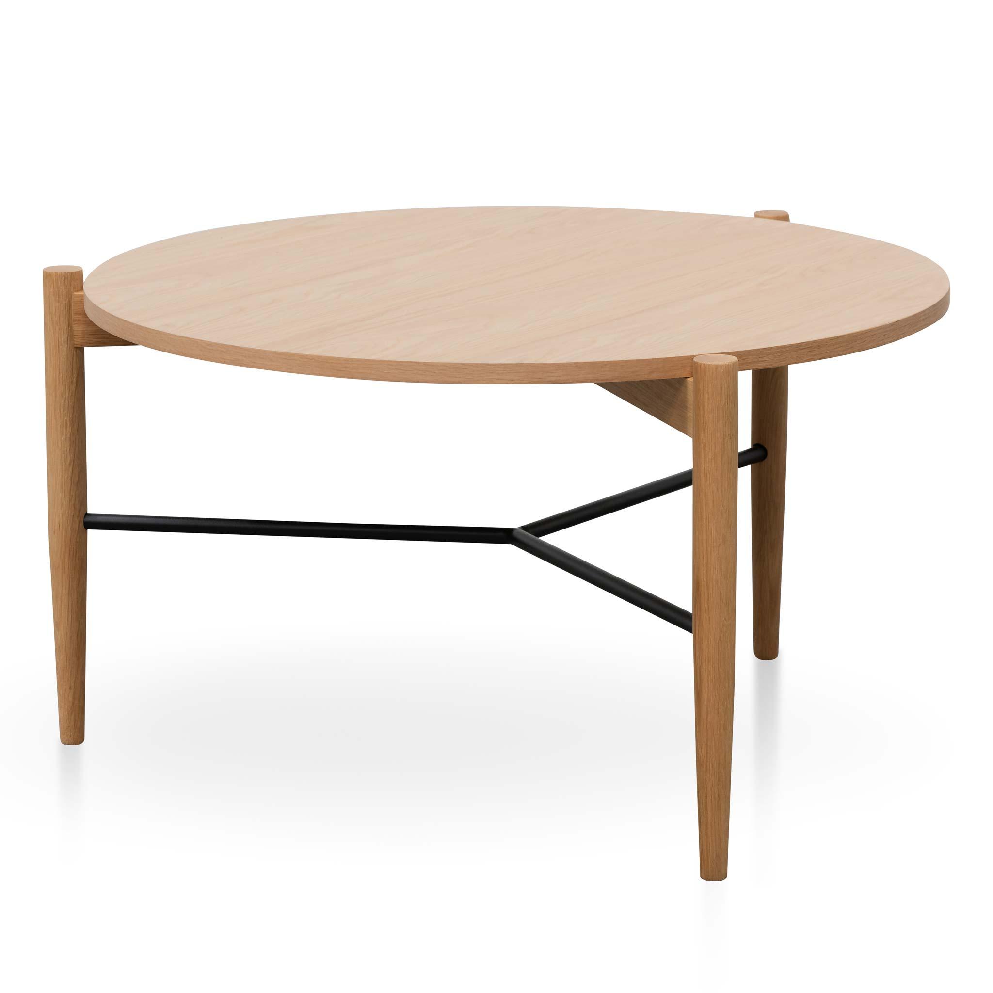 CCF6602-KD Round Coffee Table - Natural - Furniture Castle