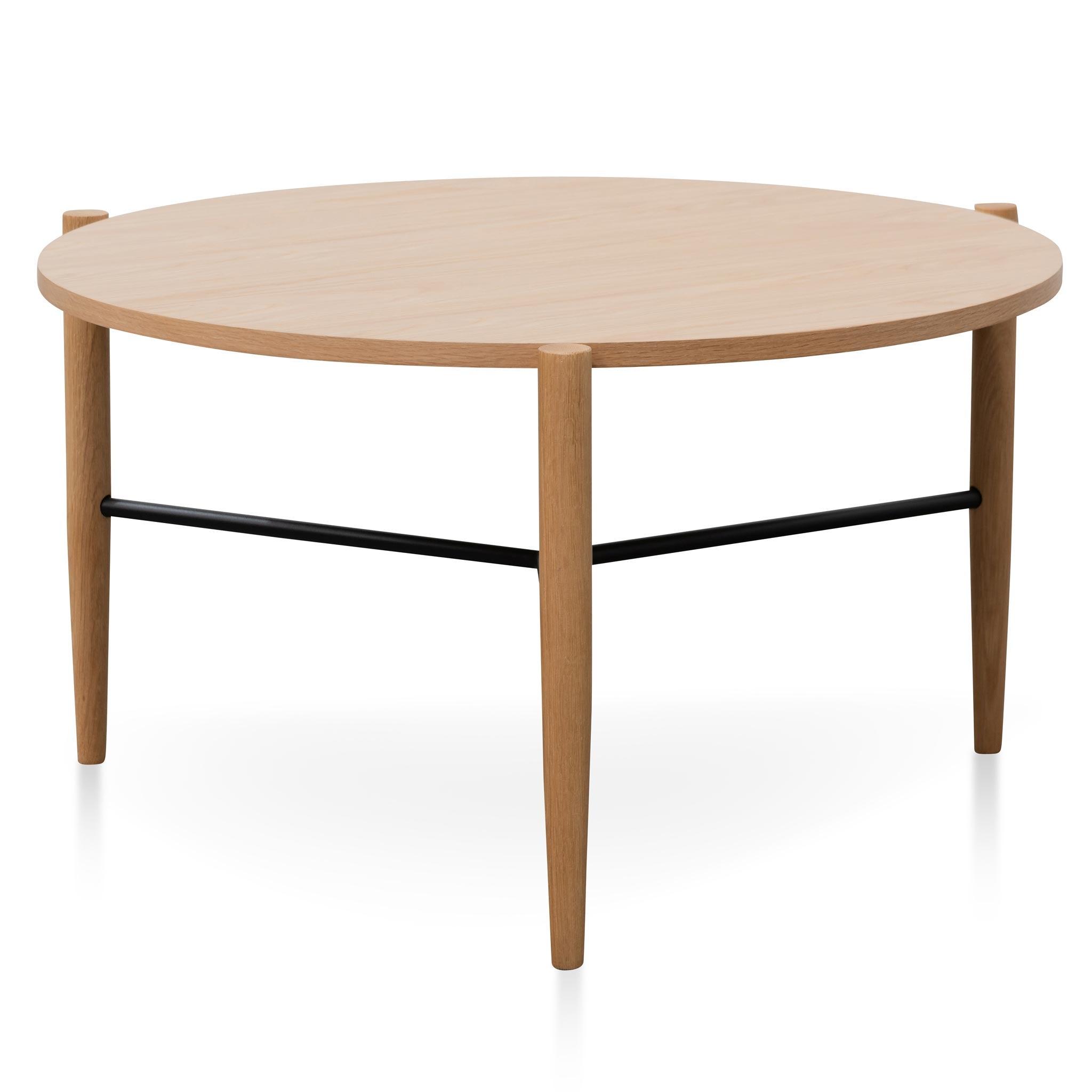 CCF6602-KD Round Coffee Table - Natural - Furniture Castle