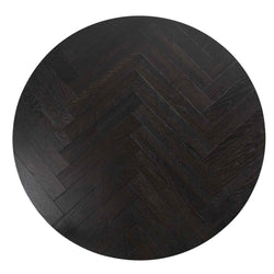 CCF6732-VN Round Coffee Table - Peppercorn and Brass - Furniture Castle