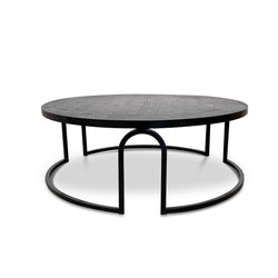 CCF6783-NI Oak Coffee Table - Full Black - Furniture Castle