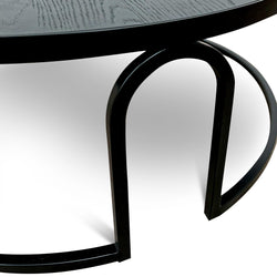 CCF6783-NI Oak Coffee Table - Full Black - Furniture Castle
