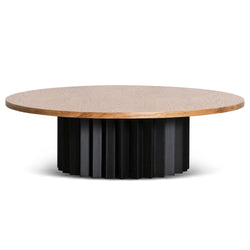CCF6875-AW Round Messmate Coffee Table - Black Base - Furniture Castle