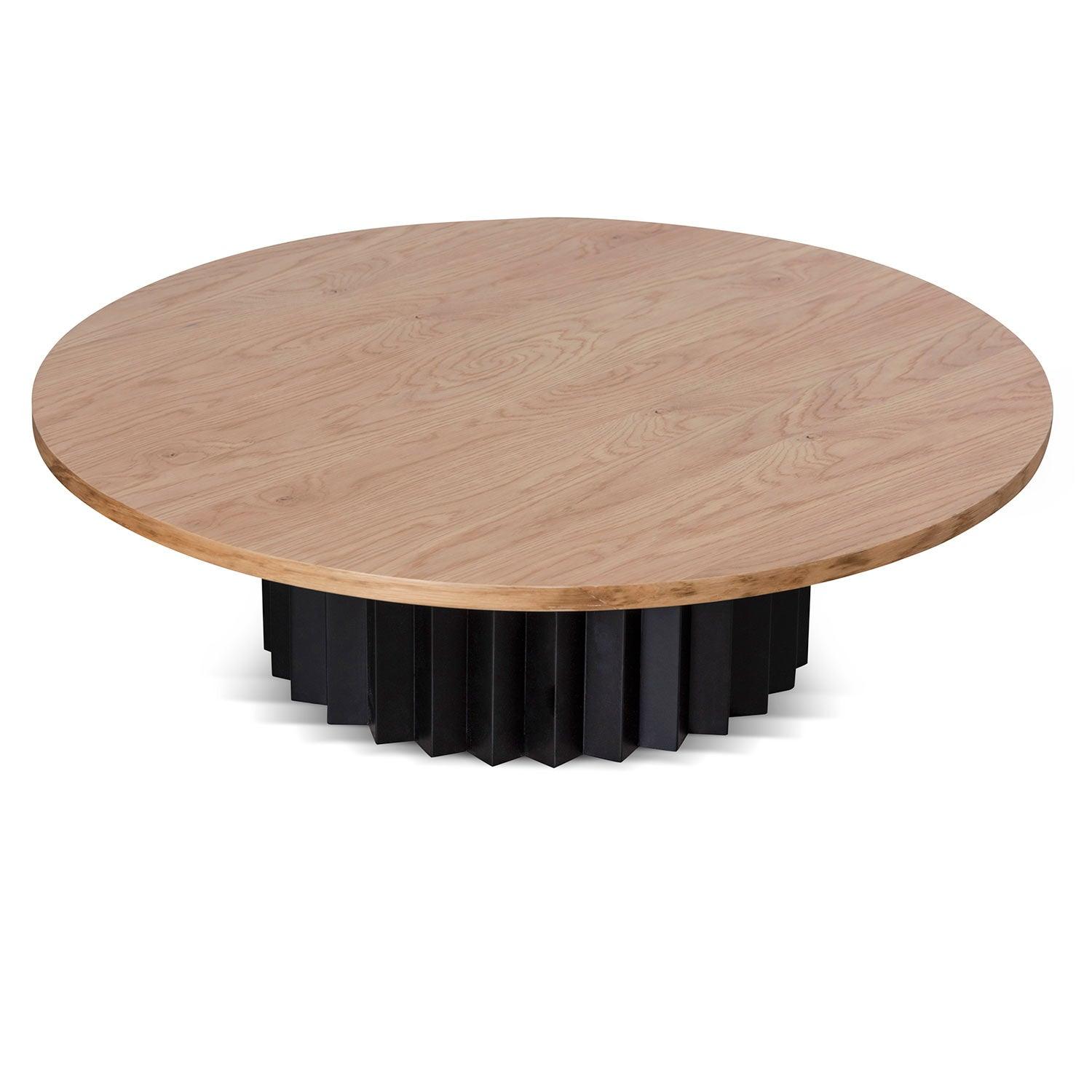 CCF6875-AW Round Messmate Coffee Table - Black Base - Furniture Castle