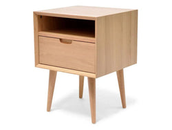 CCF695-VN SQ Wooden Bedside Table - Furniture Castle