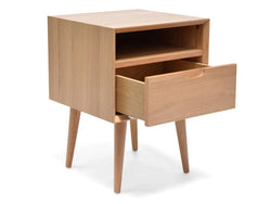 CCF695-VN SQ Wooden Bedside Table - Furniture Castle