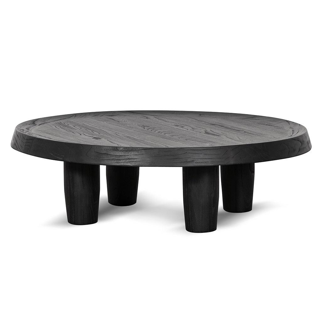 CCF6952-NI 100cm Round Coffee Table - Black - Furniture Castle