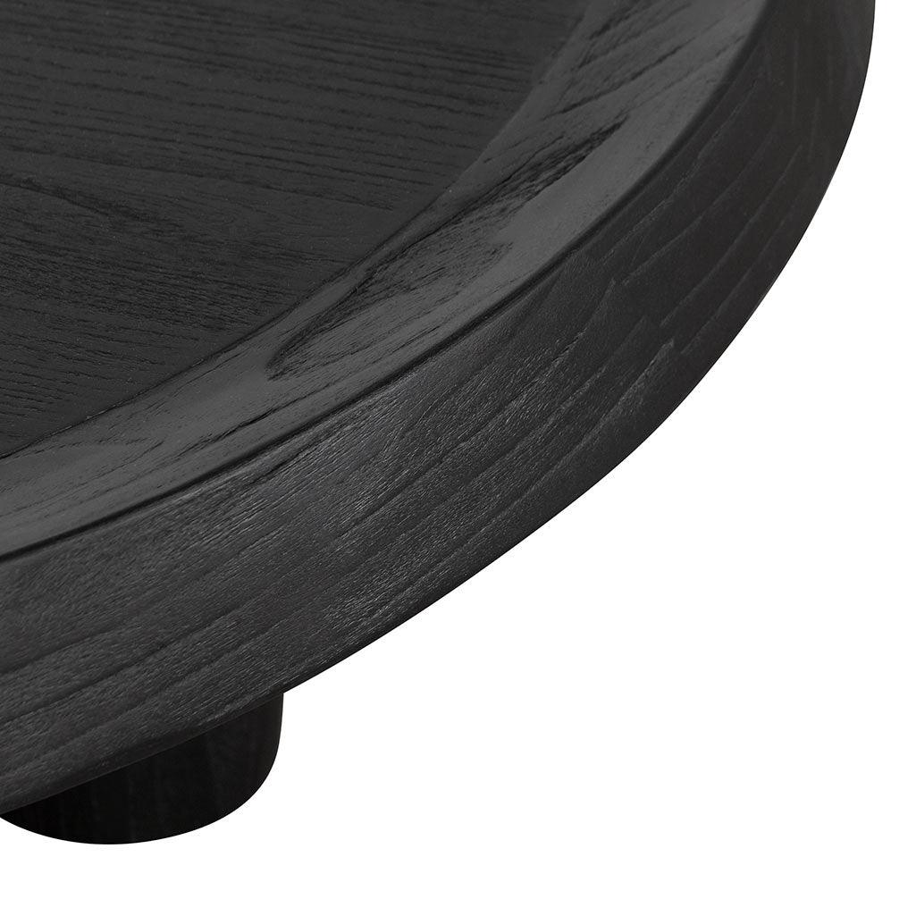 CCF6952-NI 100cm Round Coffee Table - Black - Furniture Castle