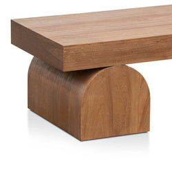 CCF8284-NI 1.3m Elm Coffee Table - Natural - Furniture Castle