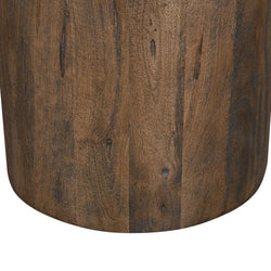 CCF8715-RB 1.2m Travertine Top Coffee Table - Walnut - Furniture Castle