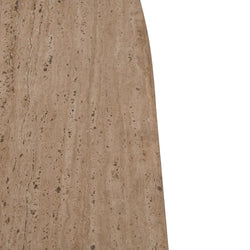 CCF8716-RB 1.2m Travertine Top Oval Coffee Table - Walnut - Furniture Castle