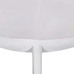 CCF8726-RB 90cm Round Coffee Table - Cafe White - Furniture Castle