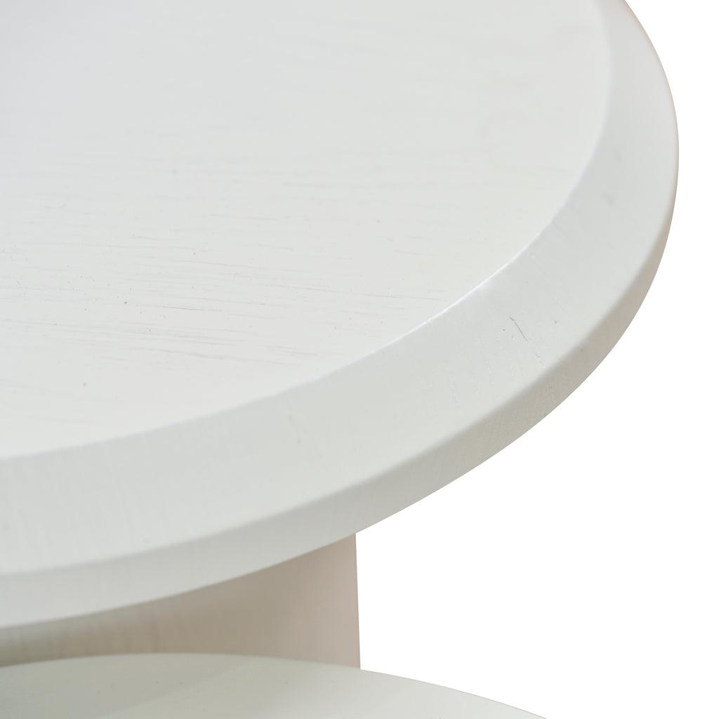 CCF8787-CN Nested Table - Full White - Furniture Castle