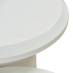 CCF8787-CN Nested Table - Full White - Furniture Castle