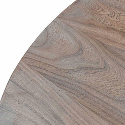 CDT6563 100cm Round Coffee Table - Natural-Thick Base - Furniture Castle