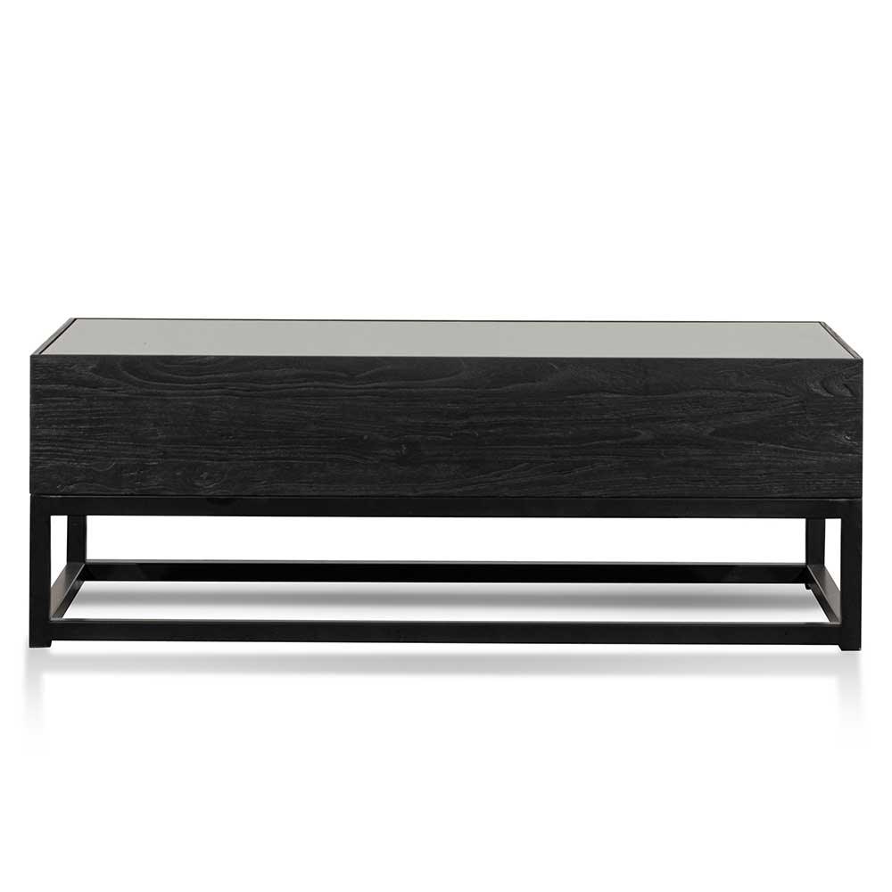 CDT6639-NI 1.2m Elm Coffee Table - Full Black - Furniture Castle