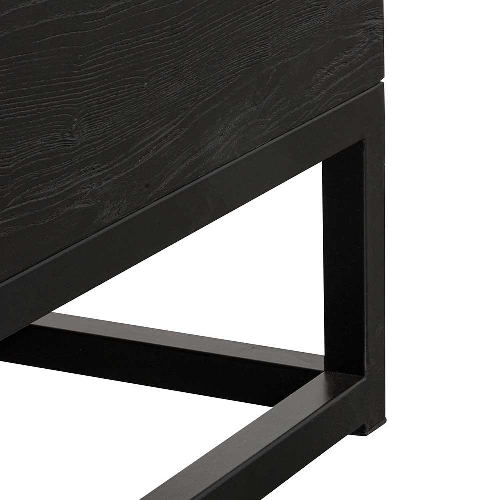 CDT6639-NI 1.2m Elm Coffee Table - Full Black - Furniture Castle