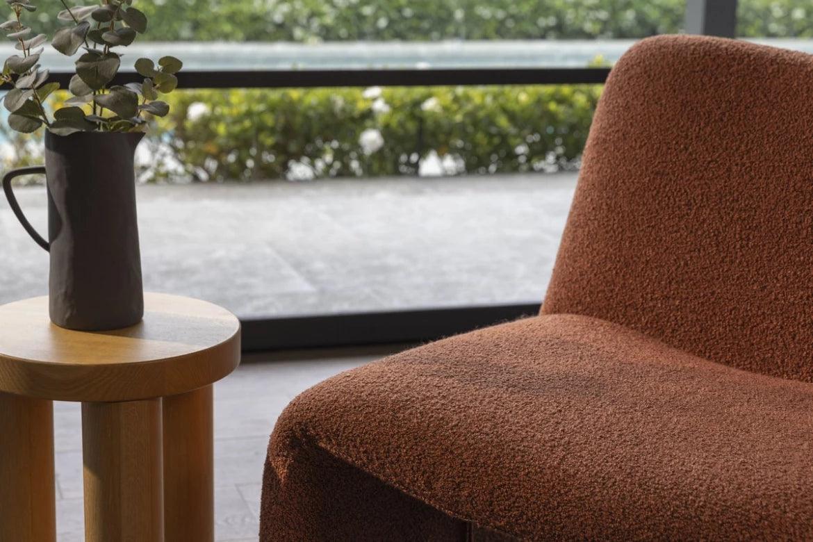 Celin Occasional Chair Terracotta - Furniture Castle