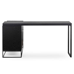 Charlie Extendable Home Office Desk - Black - Furniture Castle