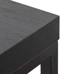 Charlie Extendable Home Office Desk - Black - Furniture Castle