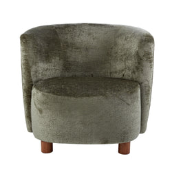 Chenille Sage Armchair 80.5x73.5x73.5cm - Furniture Castle