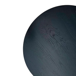 Chivas Oak Coffee Table - Full Black With Metal Legs - Furniture Castle