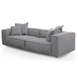 CLC2734-KSO 4 Seater Sofa with Cushion and Pillow - Graphite Grey - Furniture Castle
