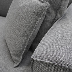 CLC2734-KSO 4 Seater Sofa with Cushion and Pillow - Graphite Grey - Furniture Castle