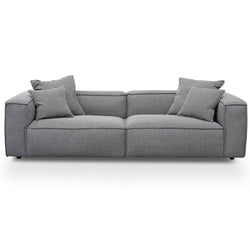 CLC2734-KSO 4 Seater Sofa with Cushion and Pillow - Graphite Grey - Furniture Castle