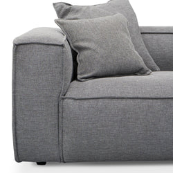 CLC2734-KSO 4 Seater Sofa with Cushion and Pillow - Graphite Grey - Furniture Castle