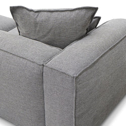 CLC2734-KSO 4 Seater Sofa with Cushion and Pillow - Graphite Grey - Furniture Castle