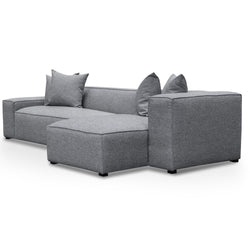 CLC2851-CA 3 Seater Right Chaise Sofa - Graphite Grey - Furniture Castle