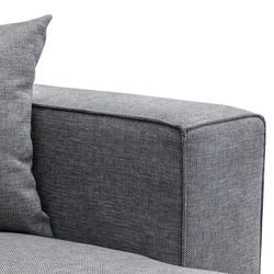 CLC2851-CA 3 Seater Right Chaise Sofa - Graphite Grey - Furniture Castle