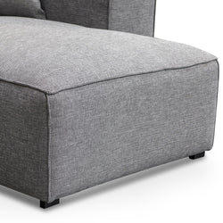 CLC2851-CA 3 Seater Right Chaise Sofa - Graphite Grey - Furniture Castle