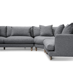 CLC2854-CA Right Return Modular Sofa - Graphite Grey - Furniture Castle