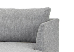 CLC2864-FA 3 Seater With Right Chaise Sofa - Graphite Grey with Natural Legs - Furniture Castle
