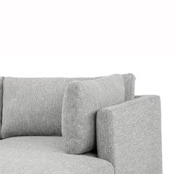 CLC2938-FA 3 Seater Right Chaise Fabric Sofa - Graphite Grey - Furniture Castle