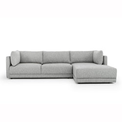 CLC2938-FA 3 Seater Right Chaise Fabric Sofa - Graphite Grey - Furniture Castle