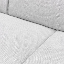 CLC6093-KSO 3 Seater Fabric Sofa- Light Texture Grey - Furniture Castle