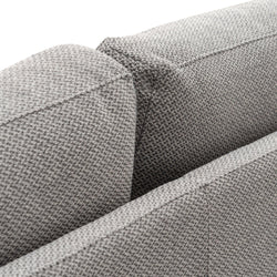CLC6267-CA 3 Seater Left Chaise Fabric Sofa - Grey - Furniture Castle