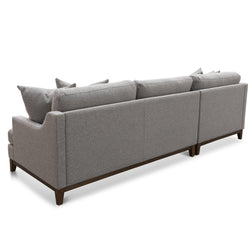 CLC6267-CA 3 Seater Left Chaise Fabric Sofa - Grey - Furniture Castle