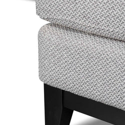 CLC6373-CA 3 Seater Right Chaise Fabric Sofa - Grey - Furniture Castle