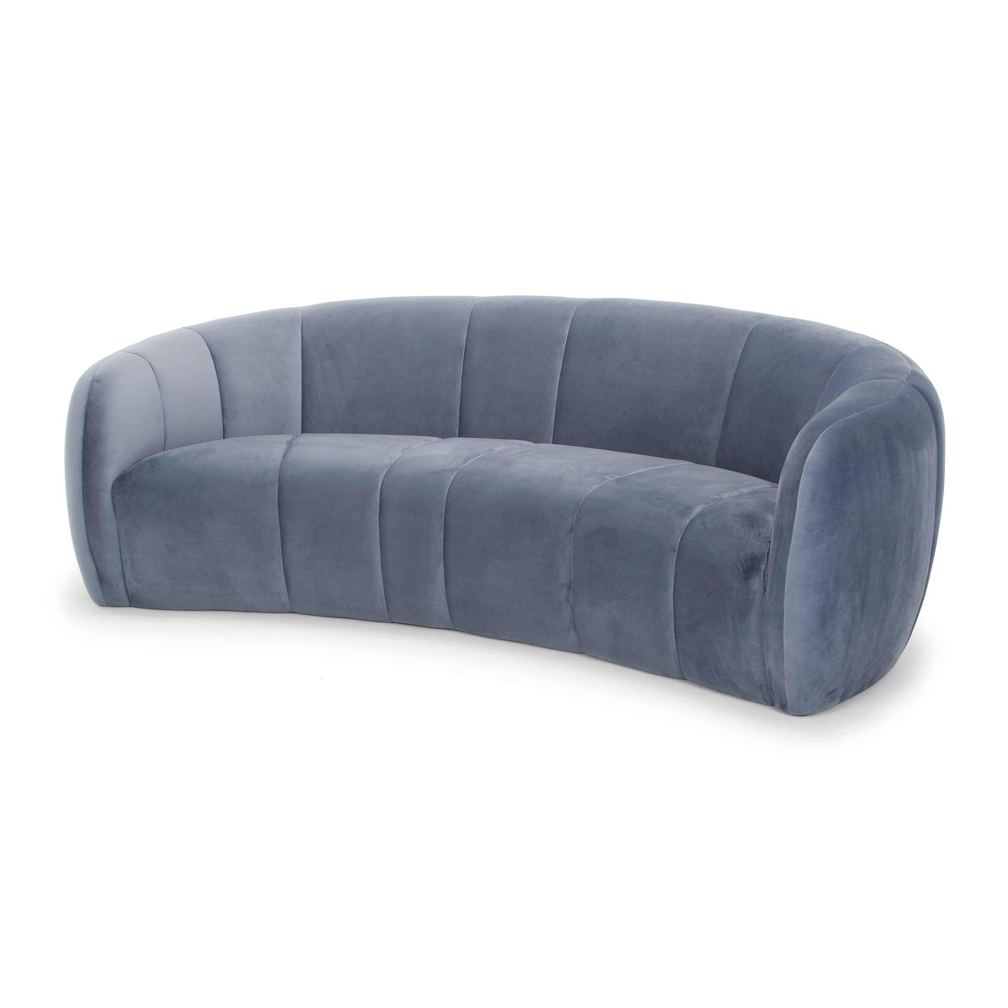 CLC6413 3 Seater Fabric Sofa - Dust Blue - Furniture Castle